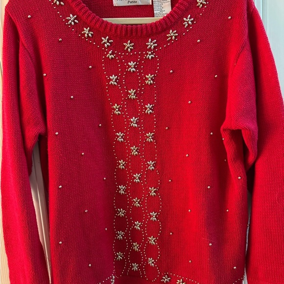 Victoria Jones Petite Holiday Sweater - Picture 4 of 8